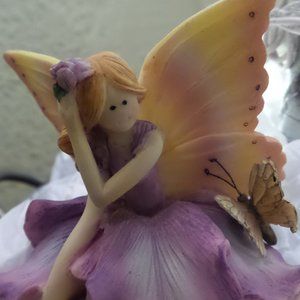 Vintage Pink Fairy Shelf Sitter